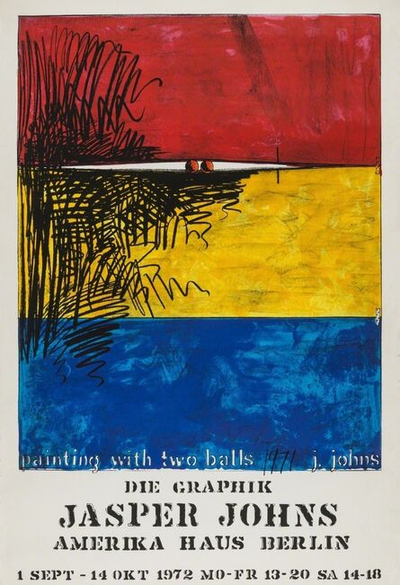 Jasper Johns, ‘Painting with two balls, poster for the Amerika Haus Berlin’, 1972