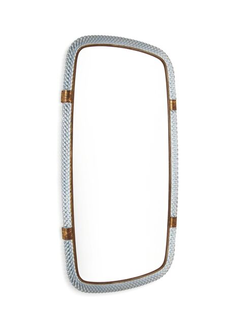 Venini, ‘a mod. 20 mirror with a wooden and mirrored glass structure’, 1937