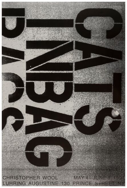 Christopher Wool, ‘Cats in a Bag’, 1991