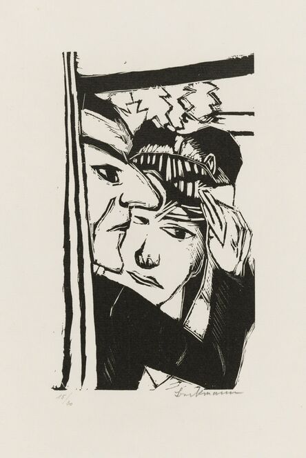 Max Beckmann, ‘Tanzendes Paar’, 1922