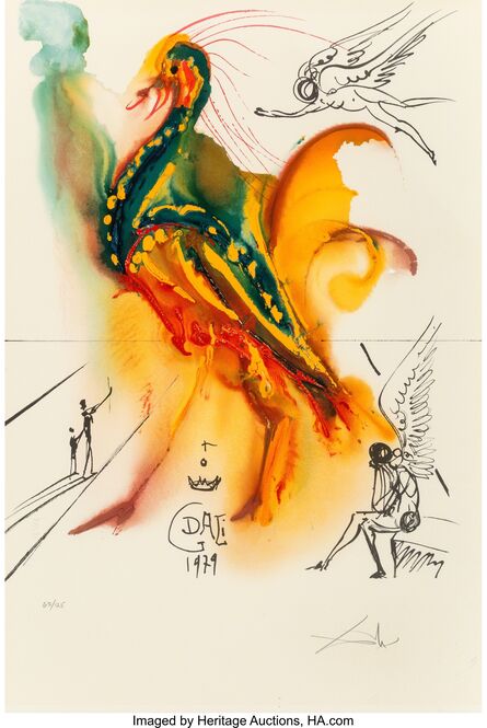 Salvador Dalí, ‘Le grand pavon’, 1996