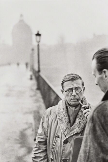 Henri Cartier-Bresson, ‘Jean-Paul Sartre, Le Pont des Arts, Paris’, 1946