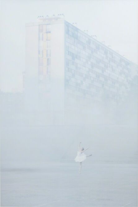 JR, ‘28 Millimètres, Portrait d'une génération, Les Bosquets, In the Mist, Montfermeil, France’, 2014