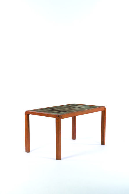 Pierre Chapo, ‘T18 table in enamelled lava and elm’, vers 1960