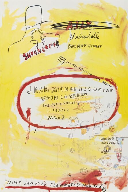 Jean-Michel Basquiat, ‘Supercomb’, 1988