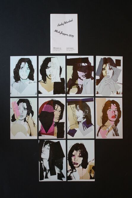 Andy Warhol, ‘Mick Jagger - Set of 10 postcards’, 1975