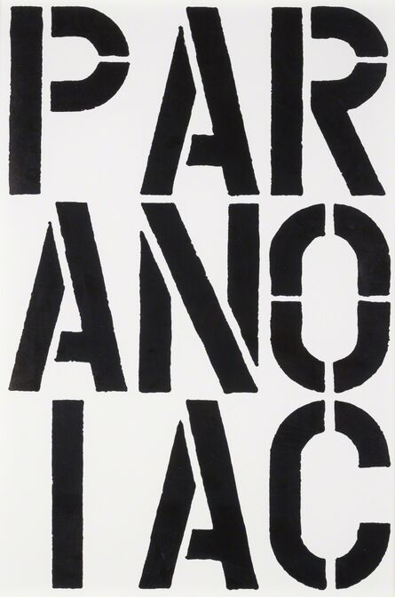 Christopher Wool, ‘Page from black book’, 1989