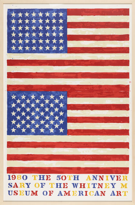 Jasper Johns, ‘Two Flags (50th Anniversary of the Whitney Museum)’, 1980