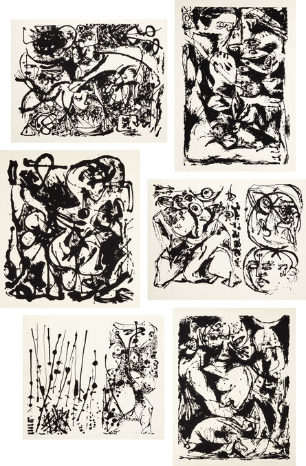 Jackson Pollock, ‘Untitled Portfolio (O'C. & T. 1091-1096)’, 1951