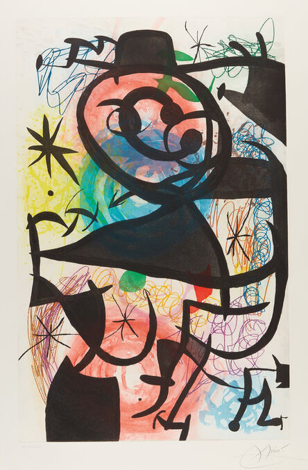 Joan Miró, ‘Le Pitre rose (The Pink Clown)’, 1974