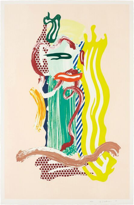 Roy Lichtenstein, ‘Portrait, from Brushstroke Figure Series’, 1989