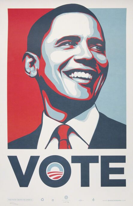 Shepard Fairey, ‘Vote Obama’