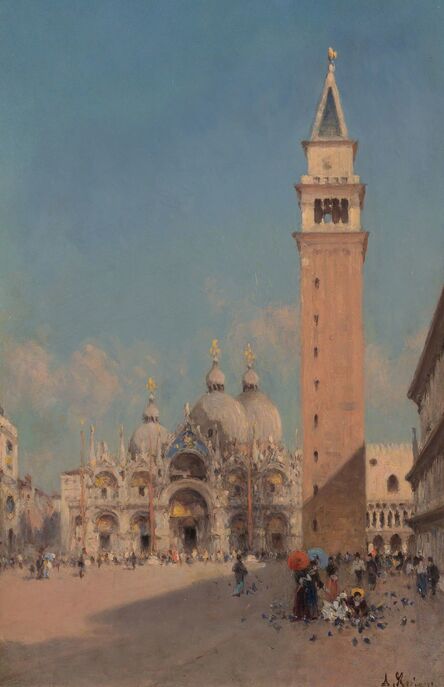 Amedee Rosier, ‘Venice, The Piazzetta’