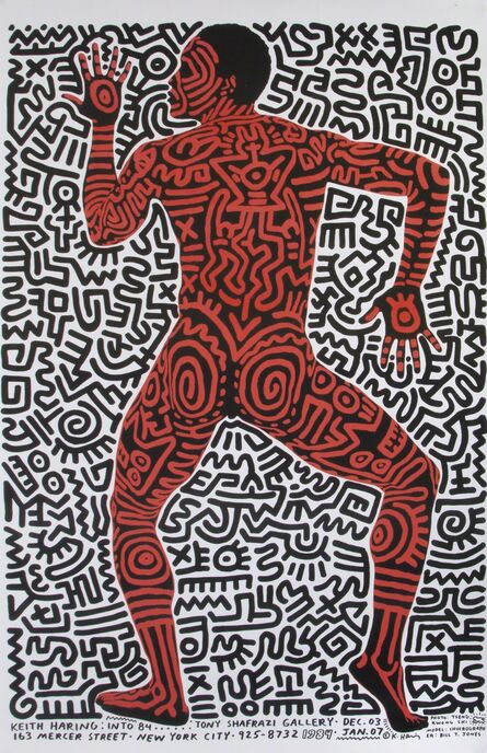 Keith Haring, ‘Keith Haring, Tony Shafrazi Gallery, Exhibition Poster’, 1984