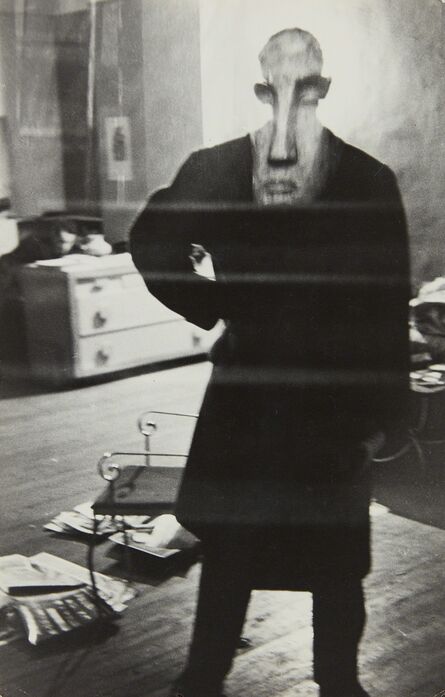 Louis Faurer, ‘George Barrows in Robert Frank's Loft, New York’, 1947-1949