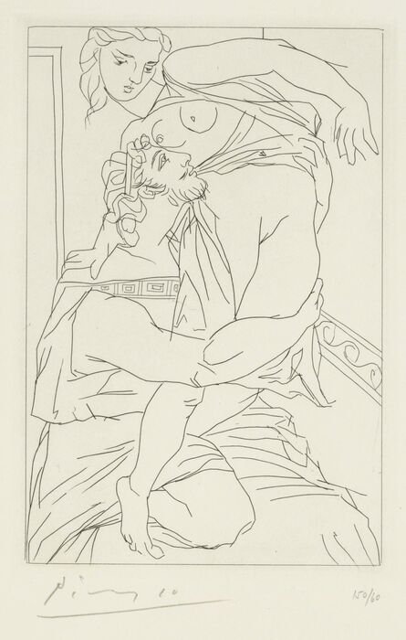 Pablo Picasso, ‘Cinésias et Myrrhine, from Lysistrata’, 1934
