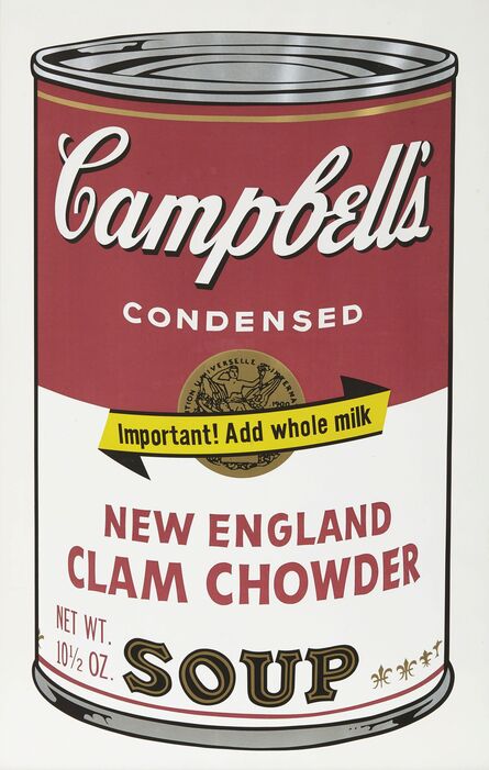 Andy Warhol, ‘New England Clam Chowder, from Campbell's Soup II’, 1969