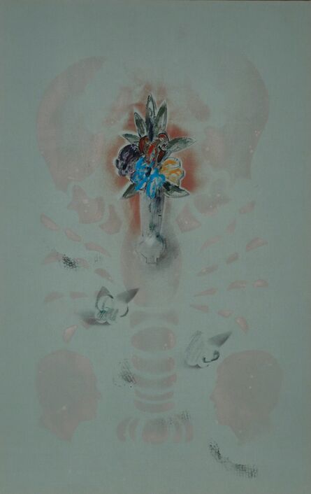 Gerald Ferguson, ‘Vase Of Flowers With Lobster And Silhouette’, 1990