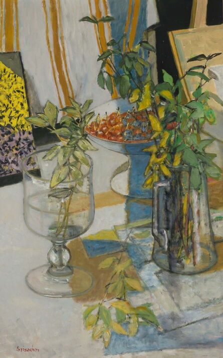 Maurice Brianchon, ‘Still Life with Branches and Cherries in an Artist's Studio’