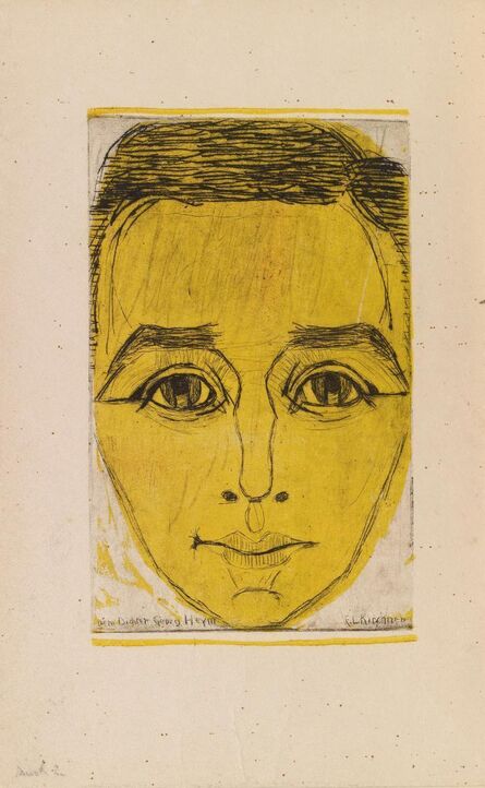 Ernst Ludwig Kirchner, ‘Zu "Umbra Vitae, Nachgelassene Gedichte" von Georg Heym’, 1924
