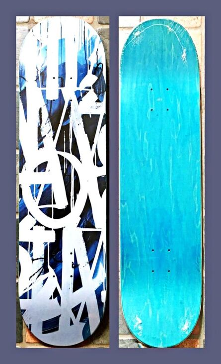RETNA, ‘Original Limited Edition Skateboard (Blue)’, 2018