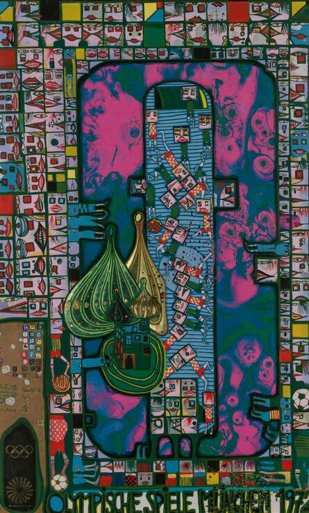 Friedensreich Hundertwasser, ‘Olympische Spiele Munchen (Koschatzky 54)’, 1972