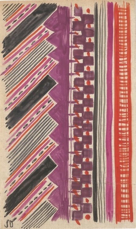 Sonia Delaunay, ‘Project of Fabrics’, c. 1965