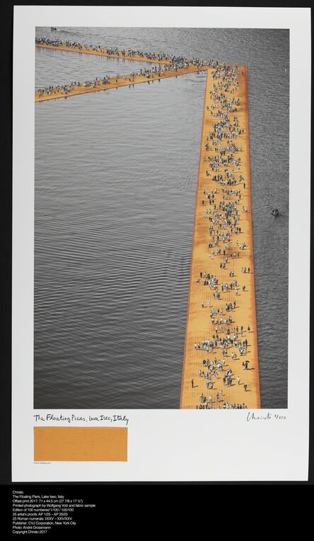 Christo, ‘The Floating Piers, Lake Iseo, Italy’, 2017