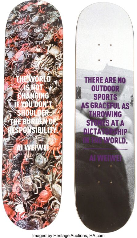 Ai Weiwei, ‘Crabs and F*!?K (two works)’