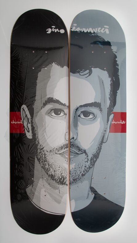 Evan Hecox X Chocolate, ‘Gino Ianucci Split Portrait (two works)’, 2004
