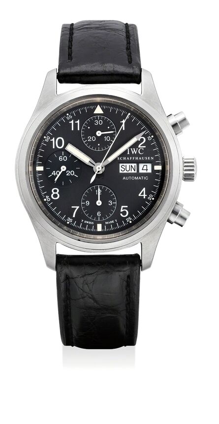 IWC, ‘A fine stainless steel chronograph wristwatch with day and date’, Circa 1998