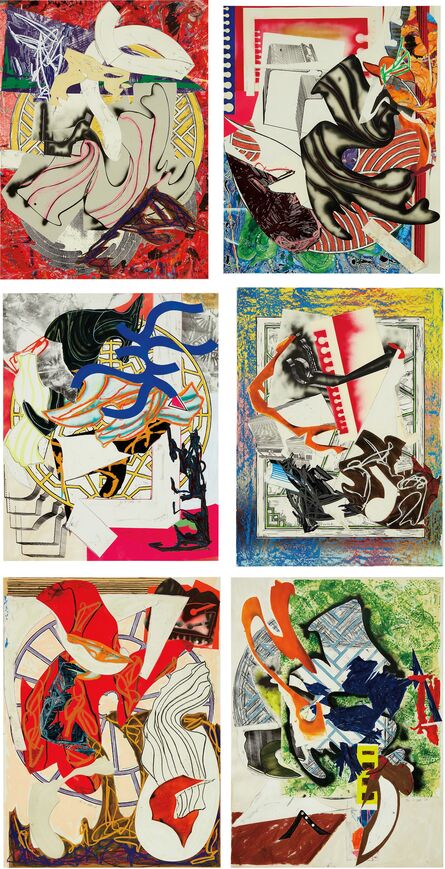 Frank Stella, ‘Waves II: six prints’, 1985-1989
