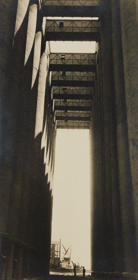 Margaret Bourke-White, ‘Rosenbaum Grain Elevators, Chicago, IL. (Our "temple view")’, ca. 1935