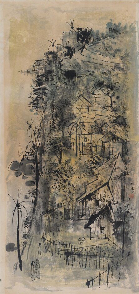 Cheong Soo Pieng, ‘Village in a Forested Landscape’