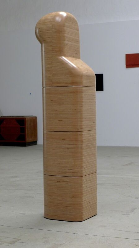 Joachim Bandau, ‘Untitled’, 1971/2013, Sculpture, Birch multiplex/hard wax, four stacked elements, Sebastian Fath Contemporary 