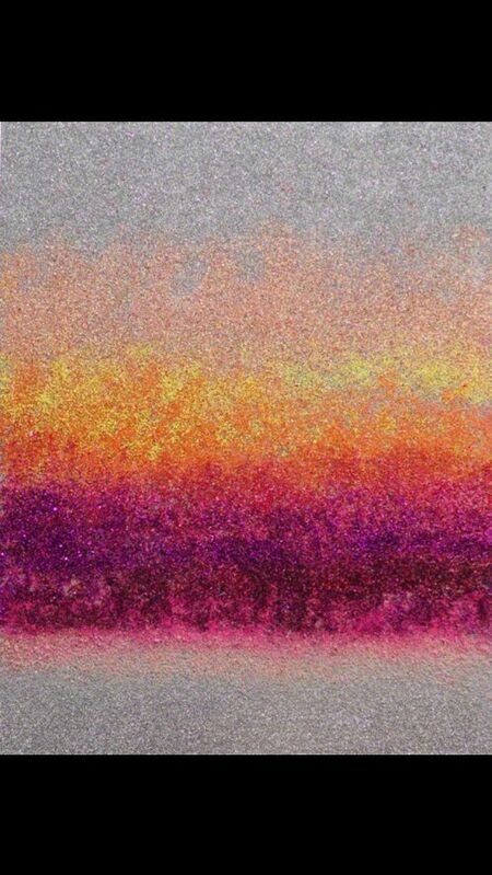 Camomile Hixon, ‘Martian Dawn ’, 2018, Painting, Glitter on board, MvVO ART