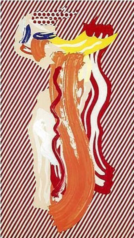 Roy Lichtenstein, ‘Nude from Brushstroke Series’, 1989, Print, Lithograph, wax type, woodcut and screenprint, Vertu Fine Art