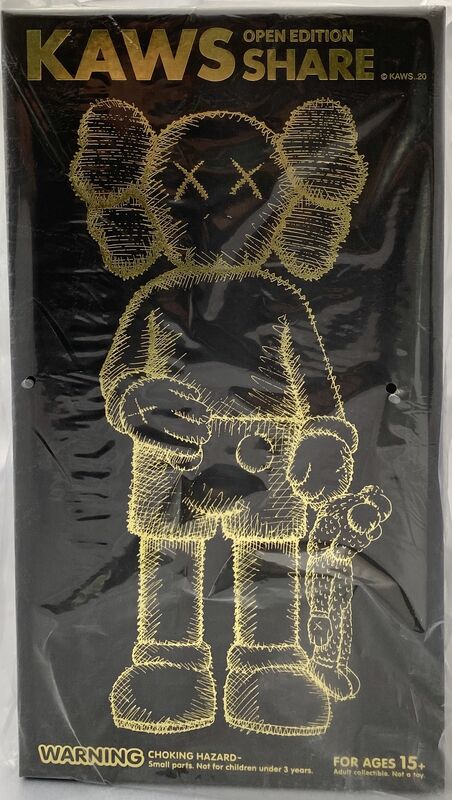 KAWS, ‘KAWS SHARE Set of 2 (KAWS share companion black & brown)’, 2020, Sculpture, Painted Vinyl Cast Resin, Lot 180 Gallery