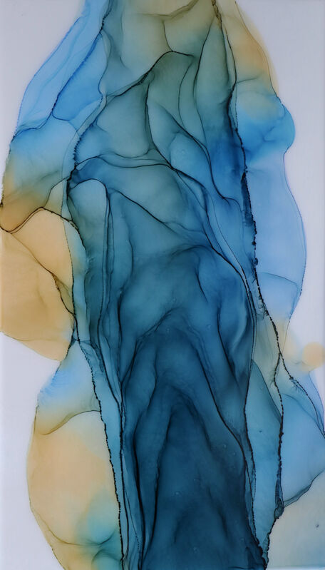 Christina Twomey, ‘Fluid II’, 2020, Painting, Mixed media , acrylic paint,  cast acrylic resin,, Gallery13