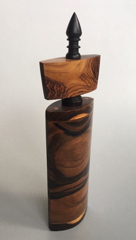 Stephen Mark Paulsen, ‘Scent Bottle’, ca. 1985, Design/Decorative Art, Wood - Macassar ebony, ebony and cocobolo, Beatrice Wood Center for the Arts 