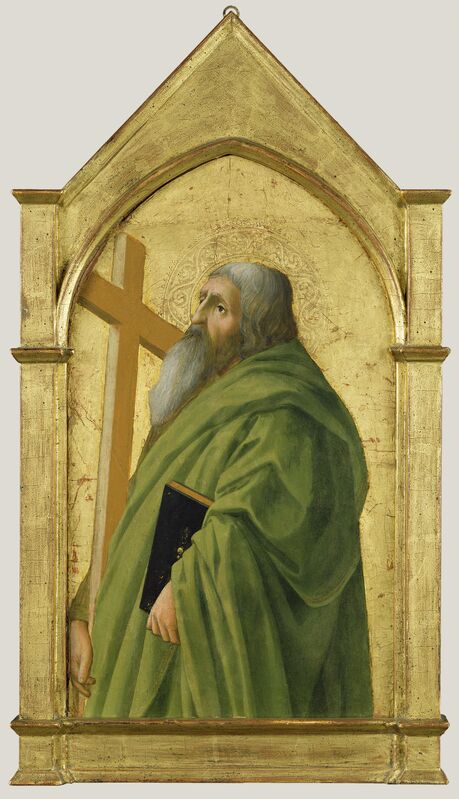 Masaccio, ‘Saint Andrew’, 1426, Tempera and gold leaf on panel, J. Paul Getty Museum