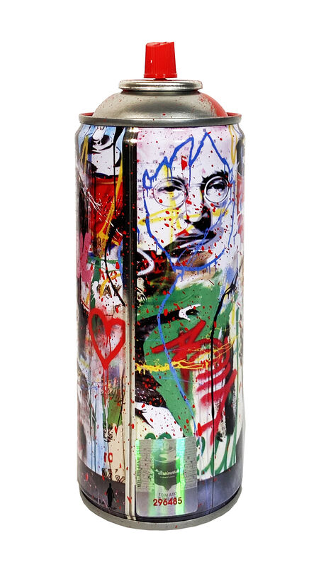 Mr. Brainwash, ‘'Just Kidding, 2020' (red) Spray Can’, 2020, Sculpture, Spray paint can (empty), hand-finished in red paint splatter by the artist.  Comes with black display box., Signari Gallery