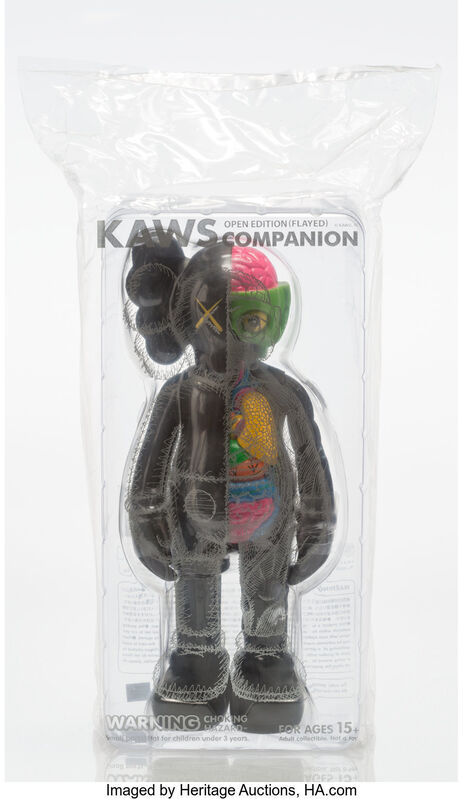 KAWS, ‘Dissected Companion (Black)’, 2016, Sculpture, Painted cast vinyl, Heritage Auctions