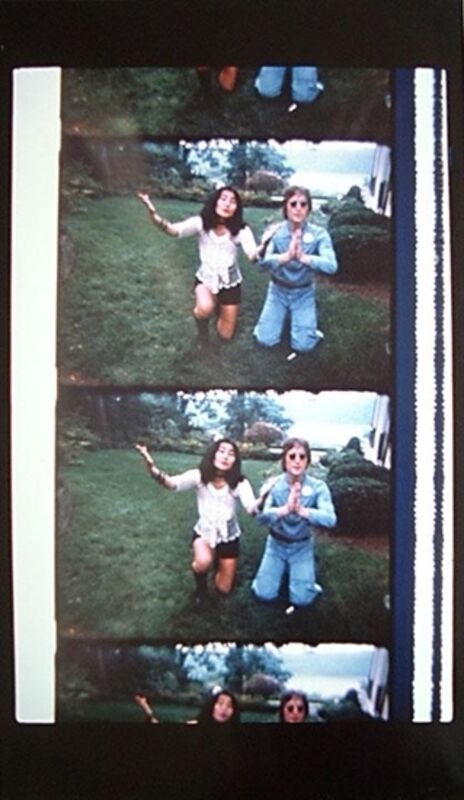 Jonas Mekas, ‘John & Yoko Posing for a Polaroid to be delivered to George Maciunas’, 2013, Photography, Archival Photographic Print, Deborah Colton Gallery