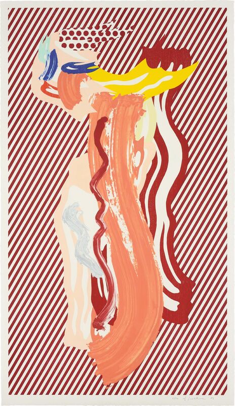 Roy Lichtenstein, ‘Nude, from Brushstroke Figure Series’, 1989, Print, Lithograph, waxtype, woodcut and screenprint in colours, on Saunders Waterford paper, with full margins, Phillips