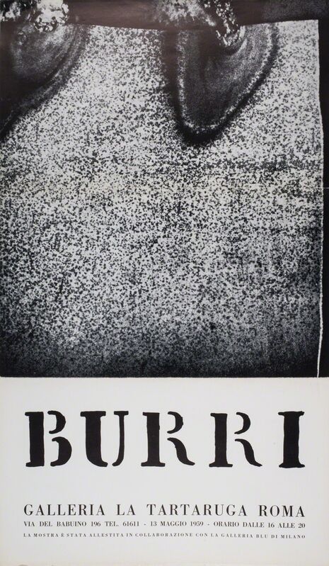 Alberto Burri, ‘Burri’, 1959, Posters, Poster, Finarte