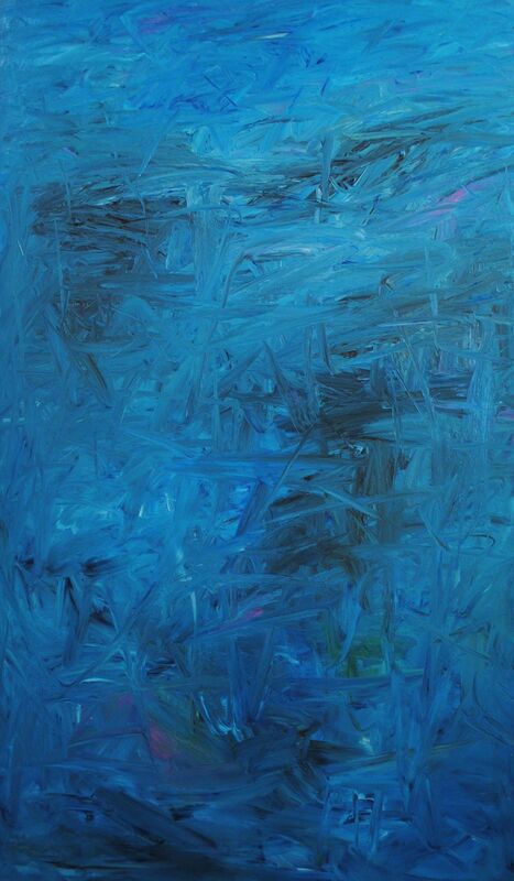 MD Tokon, ‘Untitled Blue’, 2018, Painting, Acrylic on Canvas, Isabella Garrucho Fine Art