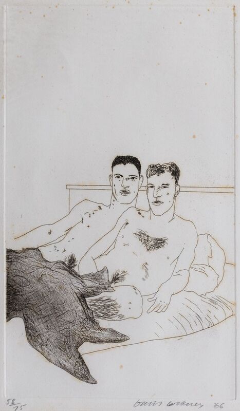 David Hockney, ‘The beginning’, 1966, Print, Etching and aquatint, Finarte