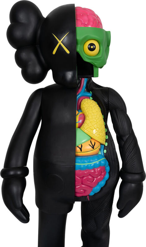 KAWS, ‘4FT Dissected Companion (Black)’, Other, Fiber-reinforced plastic, Heritage Auctions