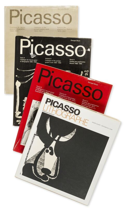 Pablo Picasso, ‘Catalogue of the Printed Graphic Work I,II,IV & Picasso Lithographe’, Print, The complete set of three catalogues of the Picasso's graphic work; together with Picasso Lithographe, Forum Auctions